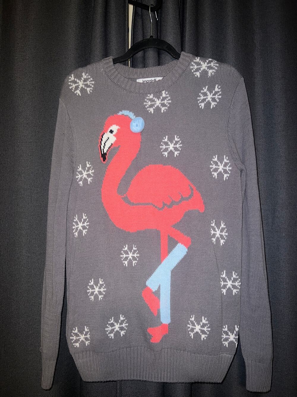 Ugly Christmas Sweater Xmas Size Small Flamingo